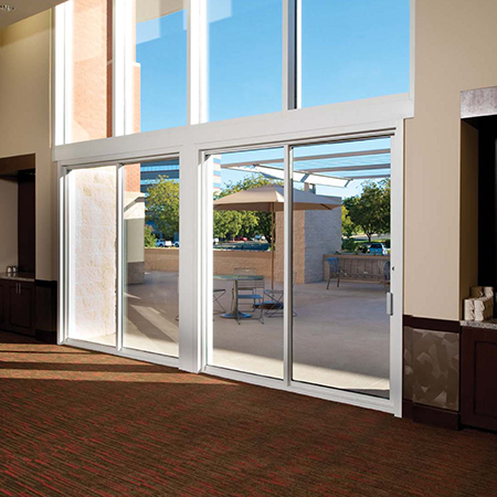 Commercial sliding door repair and replacement at Talbott Glass in Elkins, WV